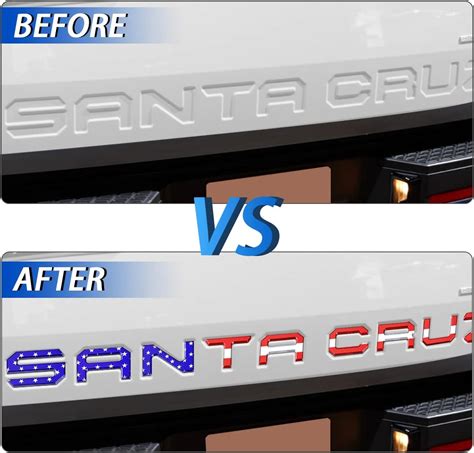 Buy Tailgate Inserts Letters Compatible for 2022 Santa Cruz 3D Raised ...