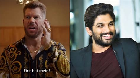 David Warner channels his inner Pushpa Raj in new ad, Allu Arjun reacts ...