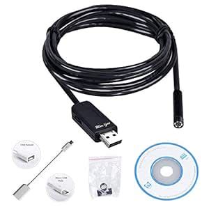 MAKNGRID Rescue CMOS 6 LEDs Endoscope Waterproof USB Cable Video ...