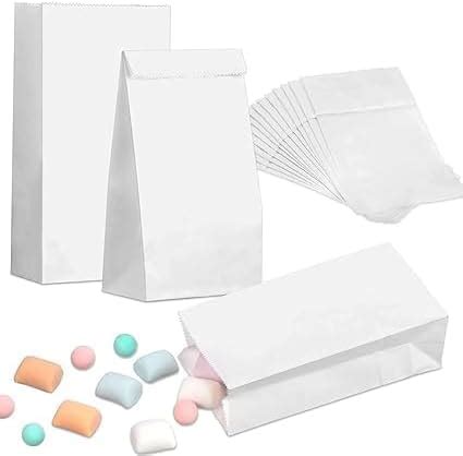 INOW White Square Bottom Kraft Paper Bags Restaurant,Takeaway,Grocery ...