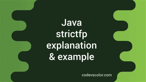 Image result for Strictfp Example in Java