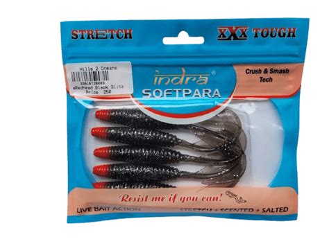Indra Softpara Curly Tails Soft Plastic Lures | 5 Inch | 5 Pcs Per Pac
