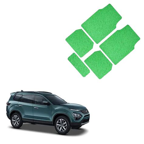 Kandid 5-Piece Green Noodle Design Car Mat Vehicle Floor Mats for ...