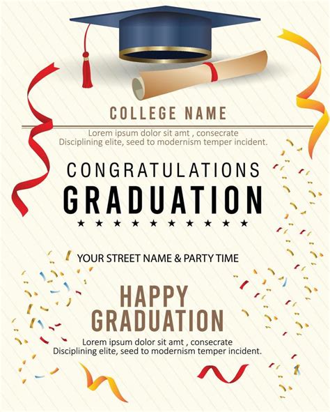 Graduation Invitation Card Design 的图像结果