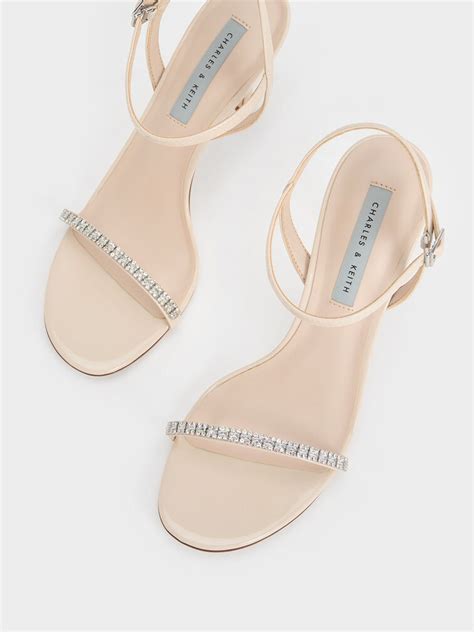 Cream Ambrosia Patent Gem-Embellished Ankle-Strap Pumps - Cream ...