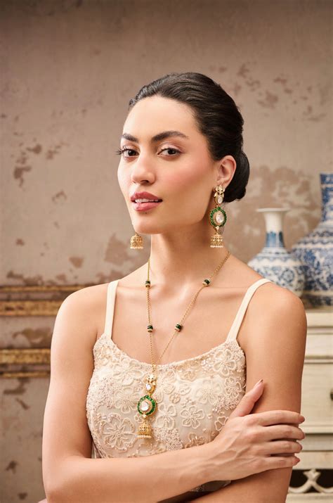 Jagvi Polki Silver Pendant Necklace Set – Paisley Pop Shop