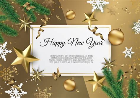 Christmas and new year background, xmas card | Premium Vector