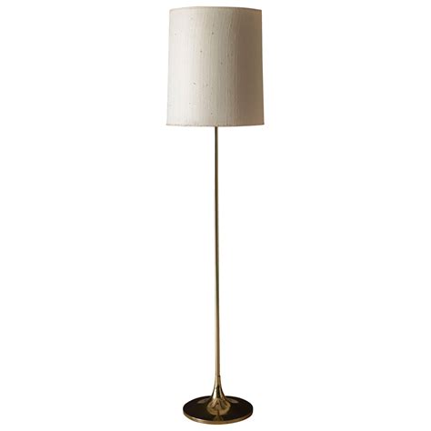 Mid-Century Modern Floor Lamp with Side Table and Magazine Holder by ...