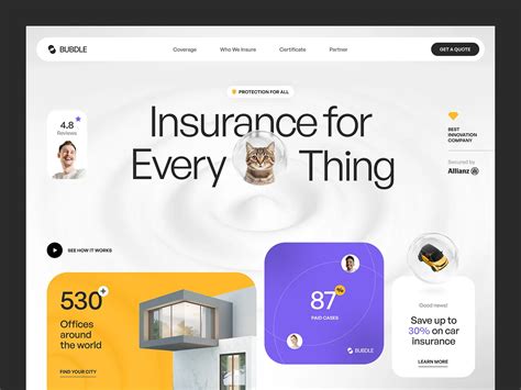 Insurance Web Design 的图像结果