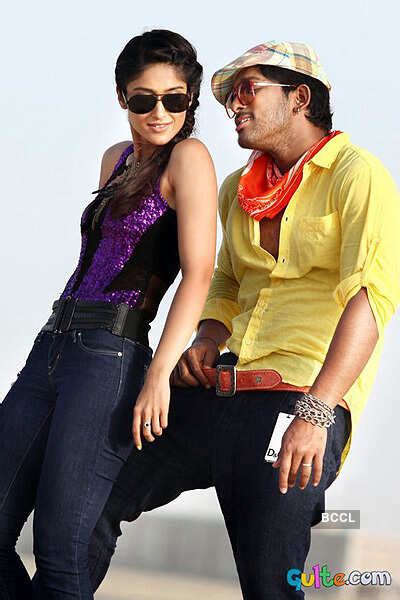Allu Arjun in a still from the movie 'Julayi'