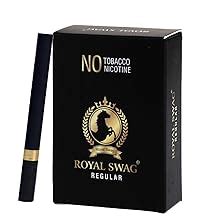 Buy ROYAL SWAG Herbal Cigarettes 100% Tobacco Free and 100% Nicotine ...