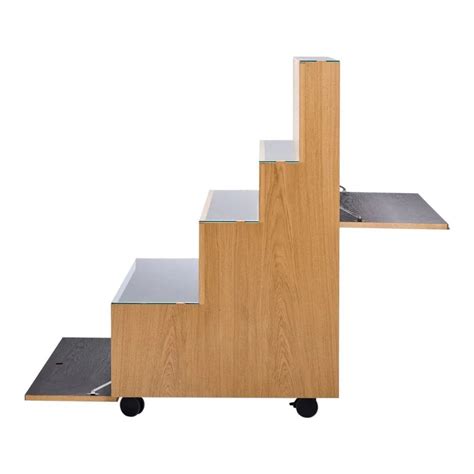 Nismaaya Darcila Steps Oak Wood Book-Shelf at best price in India ...