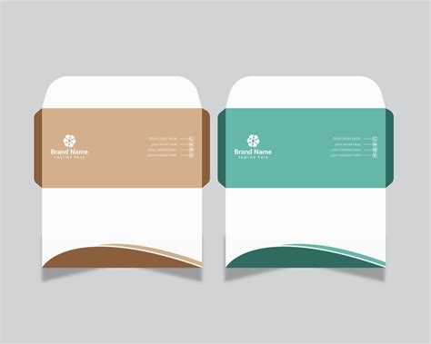 Vector modern envelope template or envelope design | Premium Vector