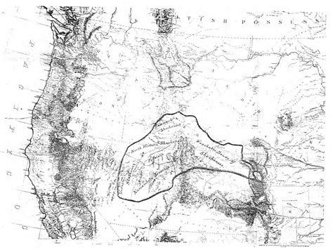 Map of the Shoshone Tribes | Utah American Indian Digital Archive | J ...