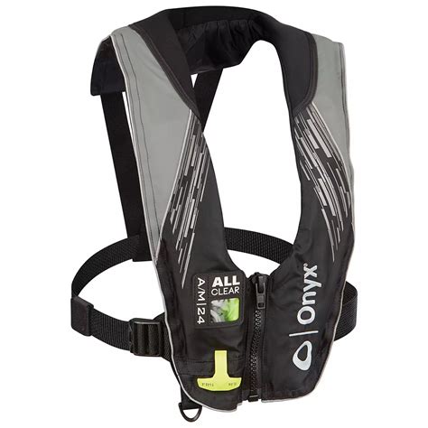 Onyx A/M-24 Series All Clear Automatic/Manual Inflatable Life Jacket – Gray
