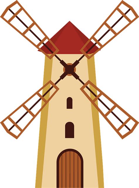 Windmill clipart. Free download transparent .PNG | Creazilla