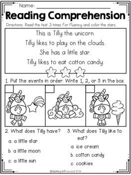 Sequencing Reading Comprehension (THE BUNDLE) by Teaching Biilfizzcend