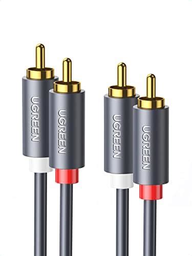 UGREEN RCA Cable, 2RCA Male to 2RCA Male Stereo Audio Cable Gold Plated ...