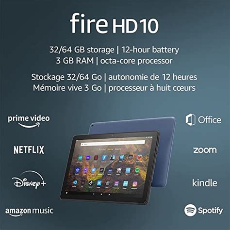 All-new Fire HD 10 tablet, 10.1", 1080p Full HD, 64 GB, latest model ...