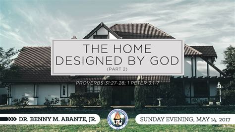 The Home Design by God (Part 2) – The Mother and The Wife – MBBE.org