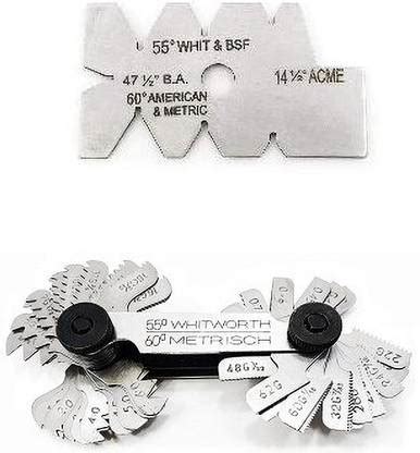 SAMENX Screw Pitch Gauge/Thread 4 to 62 TPI & Screw Thread Cutting ...