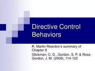 Image result for Directive Control Definition