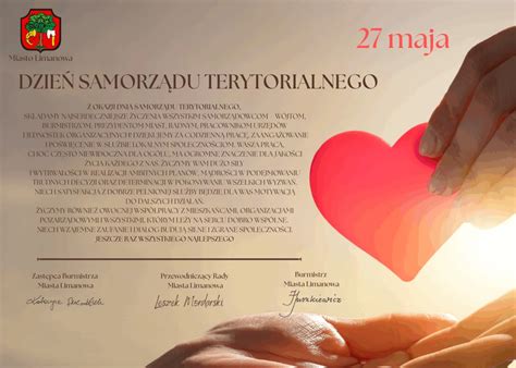 Życzenia z okazji Dnia Samorządu Terytorialnego! - Limanowa.in