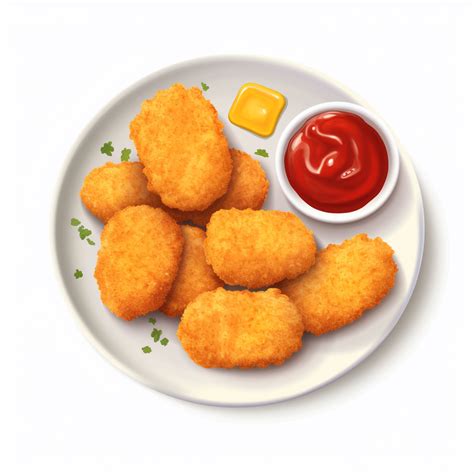 chicken nuggets, clipart, isolated image #4130697