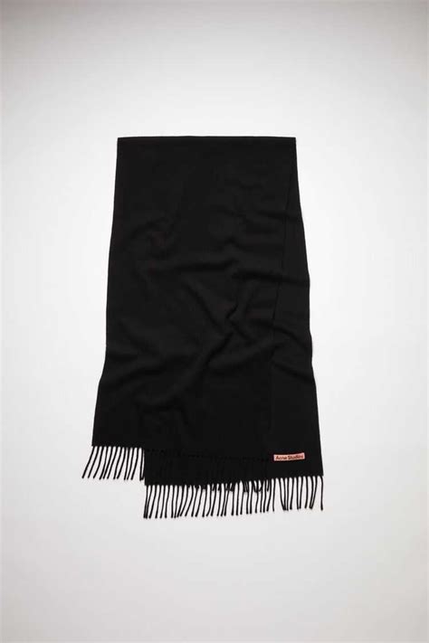 Acne Studios | Fringe Wool Scarf - Narrow | LINE SHOPPING