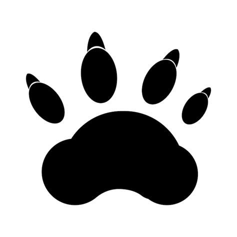 Tiger footprint icon vector design template | Premium Vector
