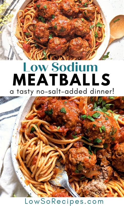 Low Sodium Meatballs Recipe