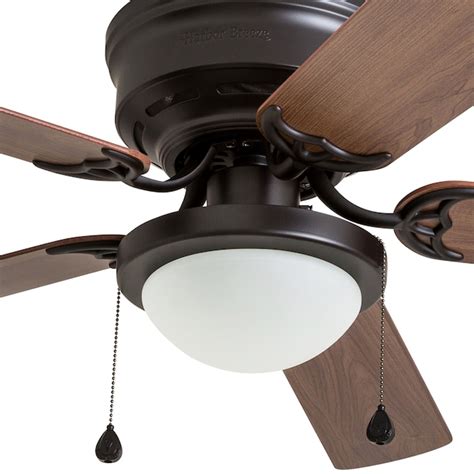Harbor Breeze Armitage 52-in Bronze with Toffee/Cocoa Blades LED Indoor ...