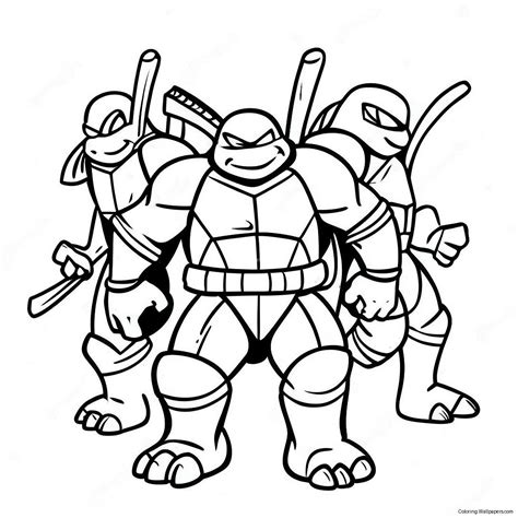 Teenage Mutant Ninja Turtles Coloring Page (55883-44208)