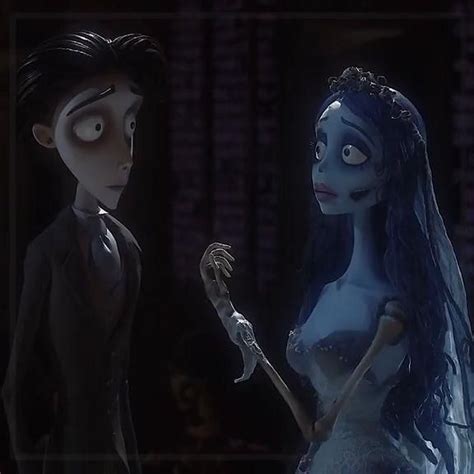 Image result for Tim Burton Corpse Bride Emily and Victor