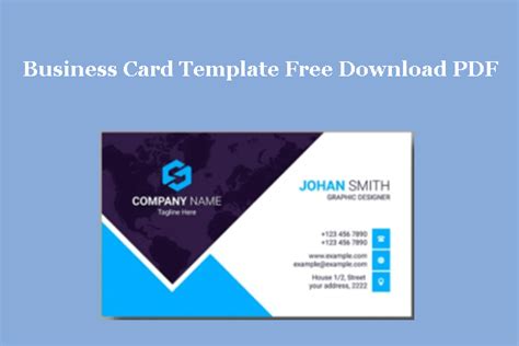 Business Card Template PDF 的图像结果