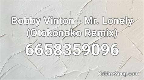 Image result for Mr. Lonely Roblox ID Code