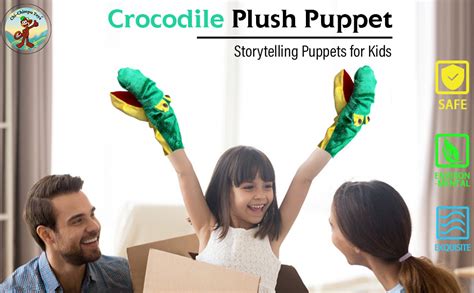Buy Chi-Chimpu Toys Crocodile Plush Puppet | Hand Puppets for Kids ...