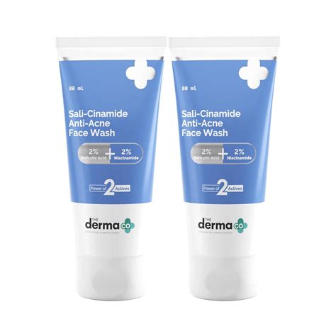 The Derma Co Sali-Cinamide Anti-Acne Face Wash|With 2% Salicylic Acid ...