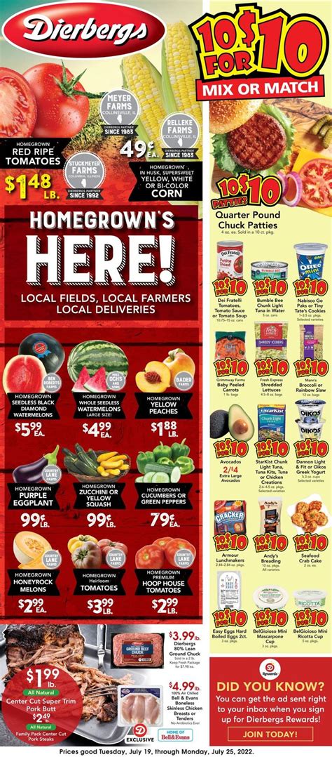Dierbergs Ad Circular - 07/19 - 07/25/2022 | Yulak
