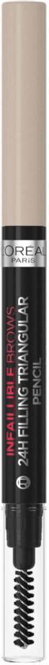 Loreal Paris Infaillible Brows 24H Filling Triangular Pencil 8.0 Light ...
