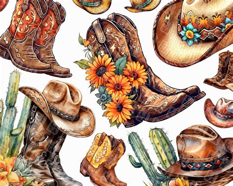 Cute Cowboy Boots Background