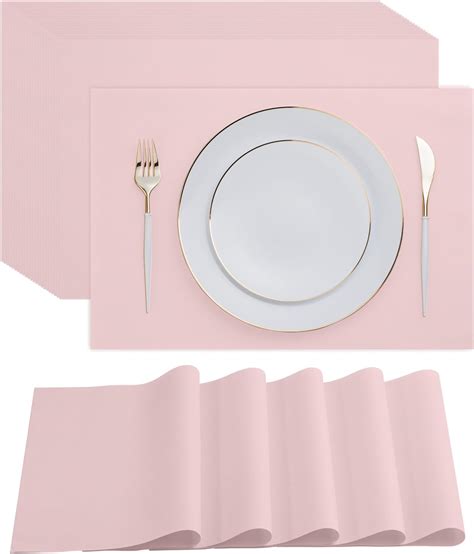 Amazon.com: Disposable Pink Paper Placemats for Dining Table - 100-Pack ...