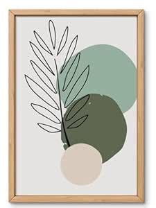 VSK SKETCH ART STUDIO Abstract Botanical Leaf Wall Art – Minimalist ...