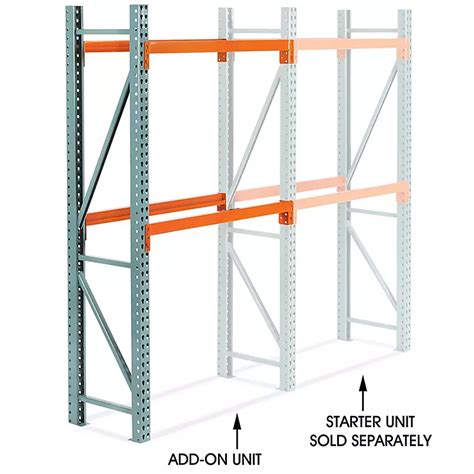Add-On Unit for Pallet Rack - 48 x 24 x 96" H-8610-ADD - ULINE