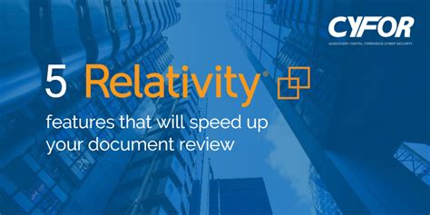 Relativity Document Review Tutorial 的图像结果