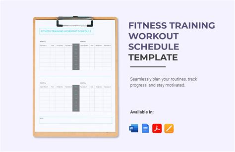 Workout Schedule Form 的图像结果