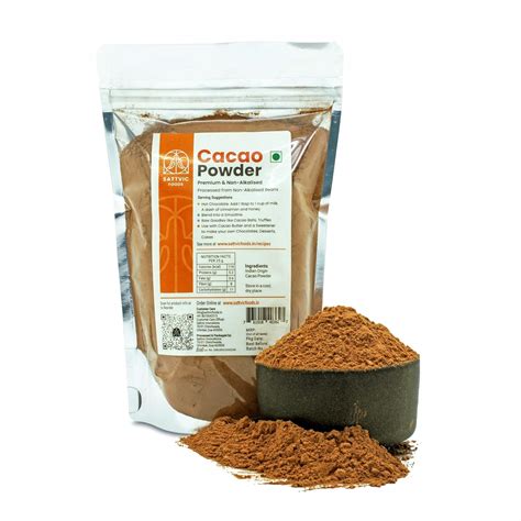 Sattvic Foods Artisanal Cacao Powder (200 g) Produced from Non ...