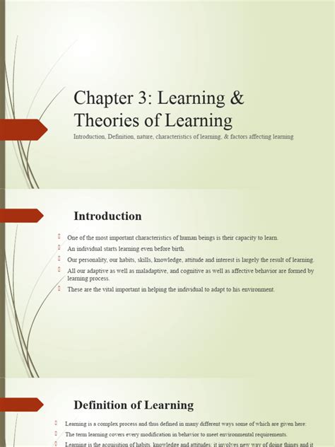 Image result for Introduction to Learning Theories PDF