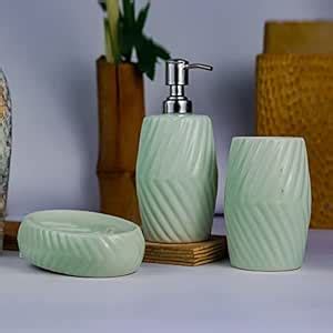 Kaolinite Ceramic Bathroom Accessories Set for Utility and Bathroom ...