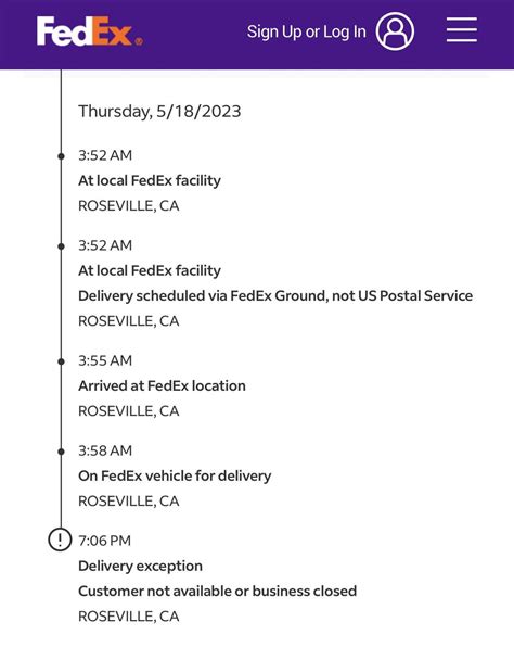 Delivery Exception “Customer no available” : r/FedEx